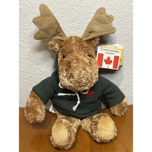 Canadian Moose Stuffed Plush Animal Toy W/ Tags Wild Wonders 7" Memories Canada